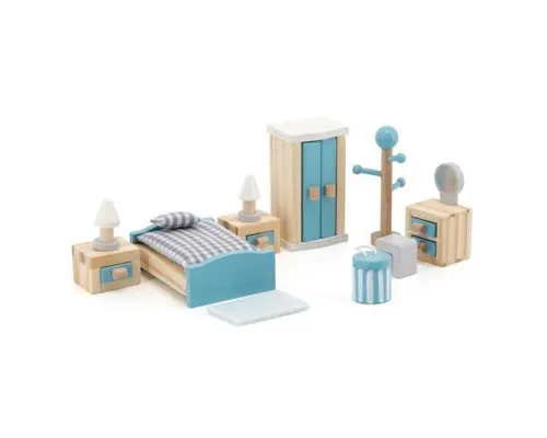Ігровий набір Viga Toys Деревяні меблі для ляльок PolarB Спальня (44035)