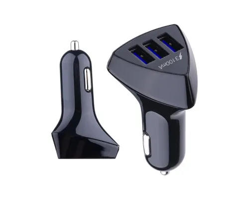 Зарядний пристрій XoKo CC-300 3 USB 4.2A Black (CC-300-BK)