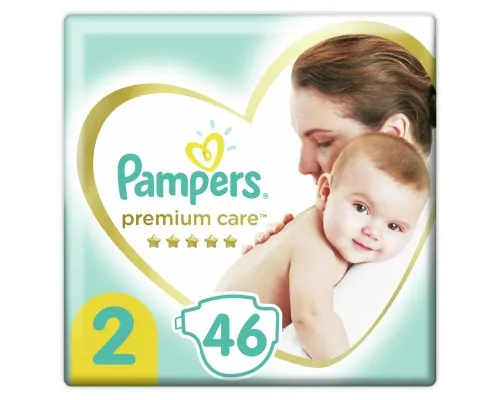 Підгузки Pampers Premium Care Розмір 2 (4-8 кг) 46 шт (8001841104799)