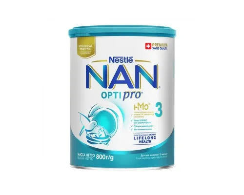 Дитяча суміш Nestle NAN 3 Optipro 2'FL від 12 міс. 800 г (7613033358869)