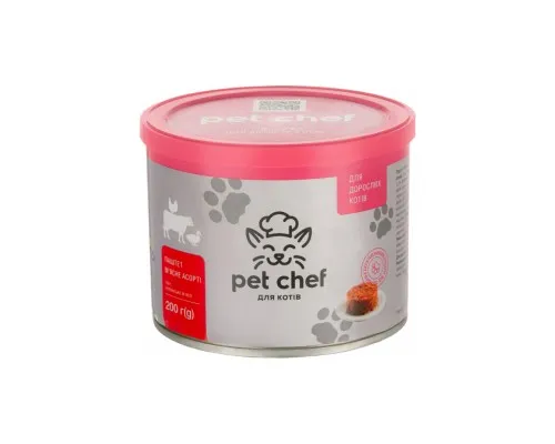 Паштет для котів Pet Chef м’ясне асорті 200 г (4820255190105)