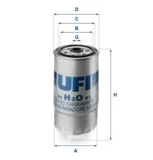 Фільтр паливний UFI 24.H2O.01
