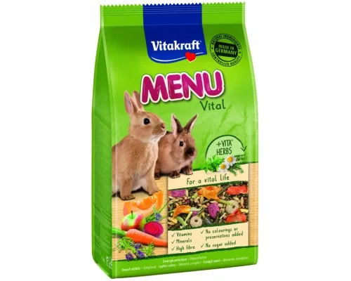 Корм для гризунів Vitakraft Menu Vital для кроликів 1 кг (4008239255808/4008239292193)