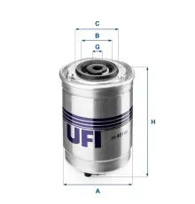 Фільтр паливний UFI 24.401.00