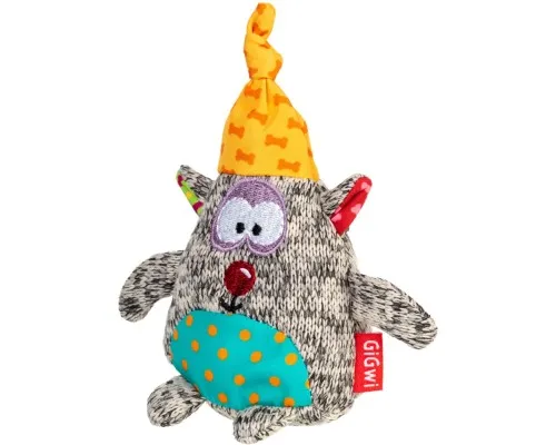 Іграшка для собак GiGwi Plush Ведмідь з пискавкою 10 см (75044)