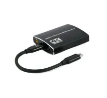 Концентратор Cablexpert USB-C to 2 HDMI (2 ind. screens)/PD/Аudio 3.5mm (A-CM-HDMIF2-01)
