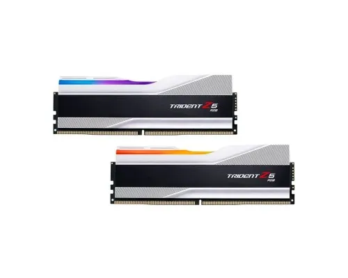 Модуль памяті для компютера DDR5 32GB (2x16GB) 6800 Trident Z5 RGB Silver G.Skill (F5-6800J3445G16GX2-TZ5RS)
