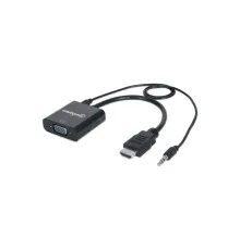 Переходник HDMI M to VGA F (with audio) Manhattan Intracom (151559)