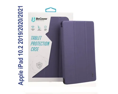 Чехол для планшета BeCover Tri Fold Soft TPU mount Apple Pencil Apple iPad 10.2 2019/2020/2021 Purple (706746)