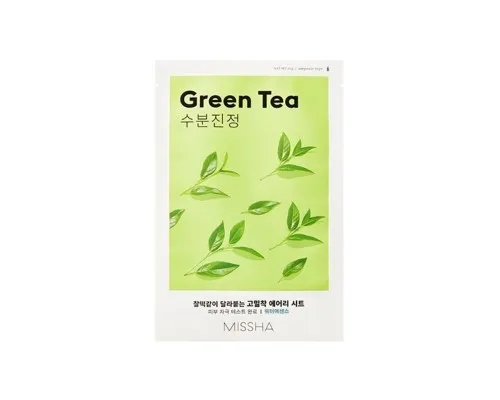 Маска для обличчя Missha Airy Fit Green Tea Sheet Mask З екстрактом зеленого чаю 19 г (8809581454729)