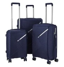 Набор чемоданов 2E Sigma (L+M+S) темно-синій (2E-SPPS-SET3-NV)