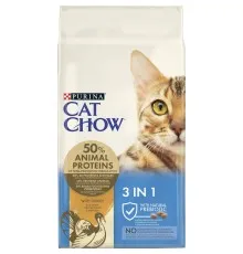 Сухий корм для кішок Purina Cat Chow Feline 3 в 1 з індичкою 15 кг (7613034153746)