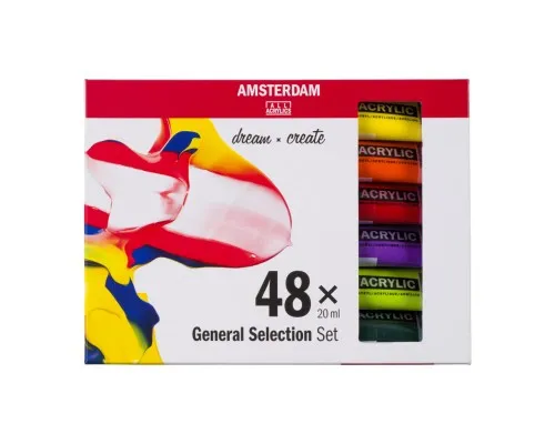 Акрилові фарби Royal Talens Amsterdam General Selection 48 кольорів по 20 мл (8712079451073)