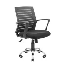 Офисное кресло Richman Флеш Ю Хром М-1 (Tilt) Сетка черная + серая (ADD0003095)