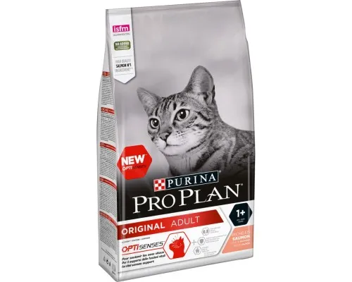 Сухой корм для кошек Purina Pro Plan Original Adult 1+ с лососем 1.5 кг (7613036508193)