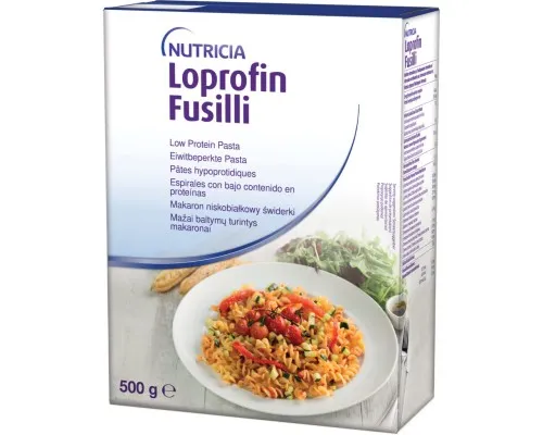 Макароны Loprofin Low Protein Pasta Fusilli с низким содержанием белка 500 г (5016533627558)