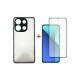 Чехол для мобильного телефона Dengos Kit for Xiaomi Redmi Note 13 4G case + glass (Black) (DG-KM-66)