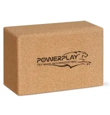 Блок для йоги PowerPlay з пробкового дерева Cork Yoga Block (PP_4006_Cork)