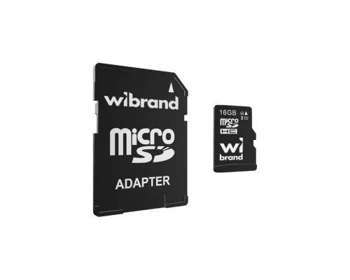 Карта памяти Wibrand 16GB microSD class 10 UHS-I (WICDHU1/16GB-A)
