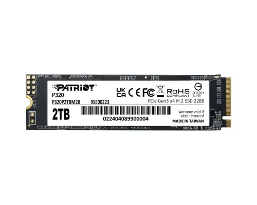 Накопитель SSD M.2 2280 2TB Patriot (P320P2TBM28)