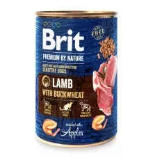 Вологий корм для собак Brit Premium by Nature з ягням (8595602561841)