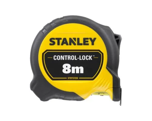 Рулетка Stanley CONTROL-LOCK, 8мх25мм, в прорезиненном корпусе,с двухсторонней шкалой (STHT37232-0)