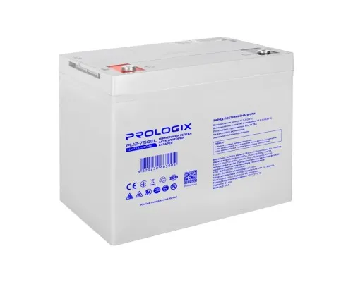 Батарея до ДБЖ Prologix 12V - 75Ah GEL (PL12-75GEL)