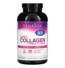 Витаминно-минеральный комплекс Neocell Супер Коллаген с Витамином C и Биотином, Super Collagen + Vitamin C (NEL-13262)