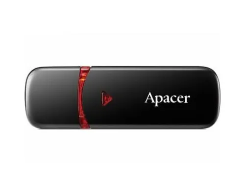 USB флеш накопичувач Apacer 64GB AH333 black USB 2.0 (AP64GAH333B-1)