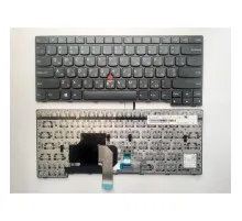 Клавіатура ноутбука Lenovo ThinkPad E450/E450C/E455 черная с черной рамкой ТП UA (A43968)