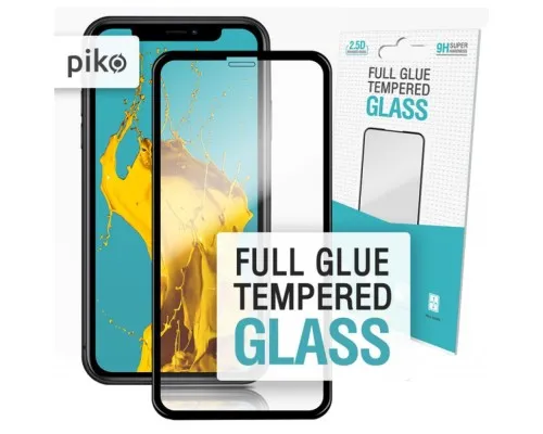 Скло захисне Piko Full Glue iPhone XR/11 black (1283126487330)