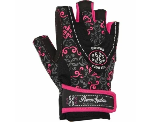 Перчатки для фитнеса Power System Classy Woman PS-2910 M Pink (PS_2910_M_Black/Pink)