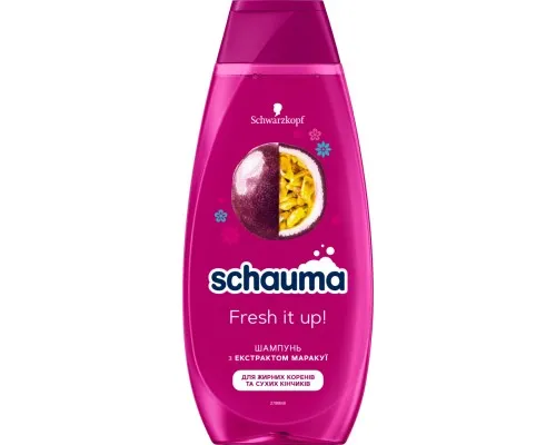 Шампунь Schauma Fresh it Up! з екстрактом маракуї 400 мл (3838824293813)