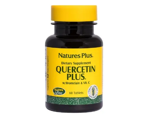 Трави Natures Plus Кверцетин Плюс і Вітамін С, Quercetin Plus with Vitamin C Na (NTP2564)