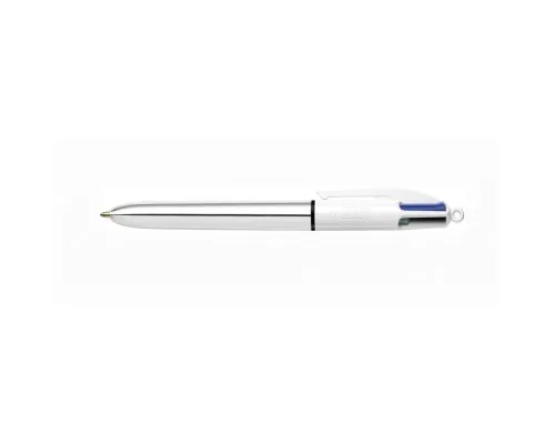 Ручка масляная Bic 4 in 1 Colours Shine Silver, серебряная (bc982873)
