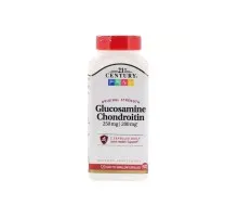 Вітамінно-мінеральний комплекс 21st Century Глюкозамін & Хондроітин 250 мг / 200 мг, Original Strength, (CEN23023)
