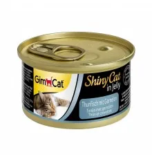Консерви для котів GimCat Shiny Cat з тунцем і креветками 70 г (4002064413099)