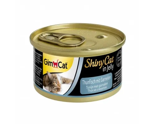 Консерви для котів GimCat Shiny Cat з тунцем і креветками 70 г (4002064413099)