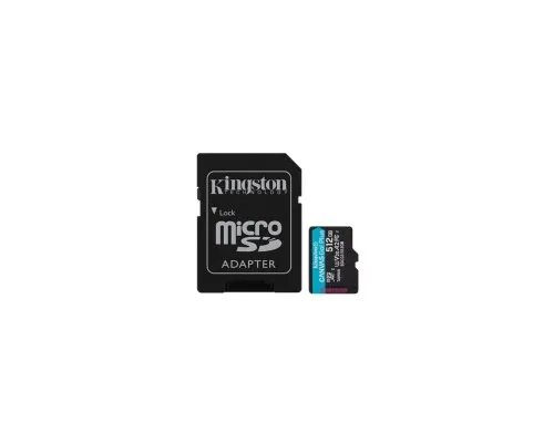 Карта пам'яті Kingston 512GB microSDXC class 10 UHS-I U3 A2 Canvas Go Plus (SDCG3/512GB)