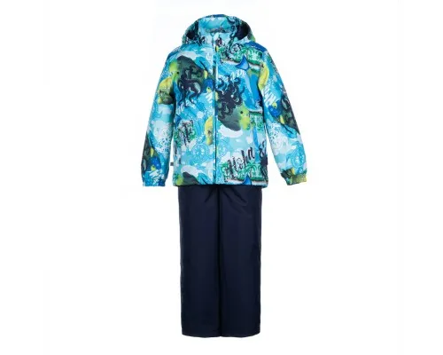 Комплект верхней одежды Huppa YOKO 41190014 синий с принтом/тёмно-синий 98 (4741468786940)
