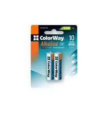 Батарейка ColorWay AA LR6 Alkaline Power (лужні) * 2 blister (CW-BALR06-2BL)