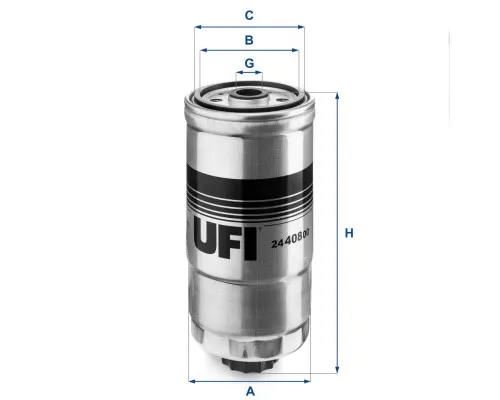 Фильтр топливный UFI 24.408.00