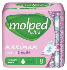 Гигиенические прокладки Molped Ultra Normal 4 капли 8 шт. (8690536807376)