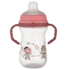 Поильник-непроливайка Canpol babies Bonjour Paris с силиконовым носиком FirstCup 250 мл Розовая (56/613_pin)