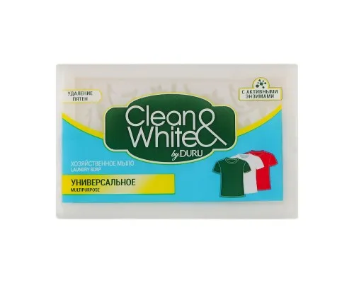 Мило для прання Duru Clean&White Господарське Універсальне 120 г (8690506517854)