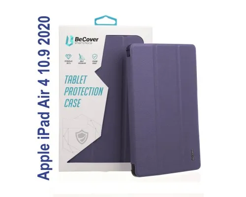 Чехол для планшета BeCover Tri Fold Soft TPU mount Apple Pencil Apple iPad Air 4 10.9 2020/2022 Purple (706751)