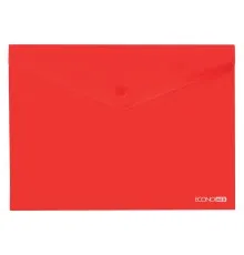 Папка - конверт Economix А5 180 мкм прозрачная, фактура "глянец", красная (E31316-03)