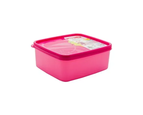 Харчовий контейнер Irak Plastik Alaska квадратний 0,65 л рожевий (5505)
