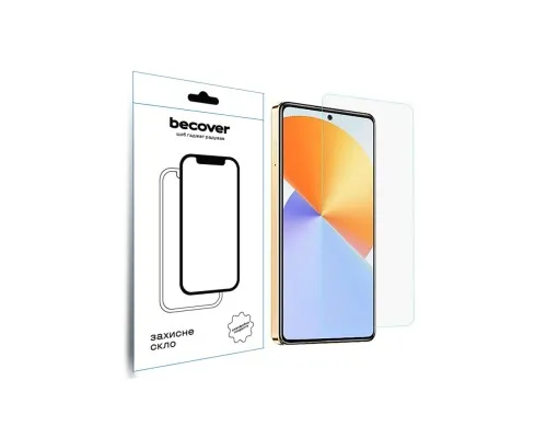 Стекло защитное BeCover Infinix Note 30 Pro NFC (X678B) 3D Crystal Clear Glass (709725)