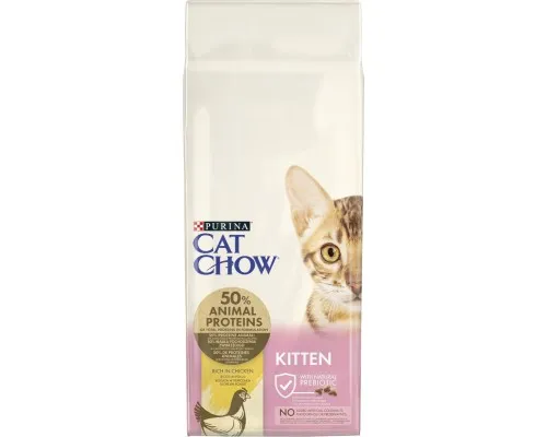 Сухой корм для кошек Purina Cat Chow Kitten с курицей 15 кг (5997204514028)